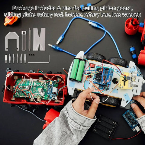 Upgraded RC Motor Pinion Gear Puller Set with six thickened top pins for easy pinion removal in vehicles models and small motors