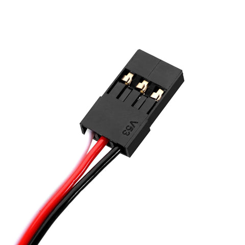 Close-up of wiring connector for Coreless Micro Servo with Servo Horn for 1/24 Axial SCX24 RC Crawler (Black)