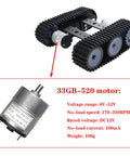 Remote Control RC Robot Tank Car Chassis with DC Motor Kit Tracked Crawler Platform for Raspberry Pi and Arduino DIY Projects
