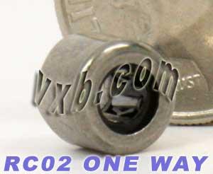 RC02 One Way Needle Bearing/Clutch 1/8x9/32x0.236 inch Bearings - VXB Ball Bearings