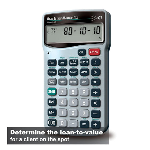 Real Estate Master IIIx Mortgage Calculator For Real Estate Professionals With Clearly Labeled Function Keys Simplified Mortgage Payments Amortization ARMs And Combo Calculations To Streamline Office Open House Financing Analysis And Investment Decisions