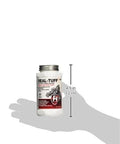 Real-Tuff Heavy Duty PTFE Pipe Thread Sealant in white bottle, 8 oz, shown in hand; suitable for metal and plastic plumbing projects.