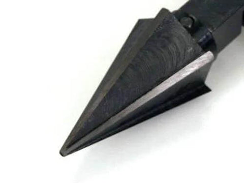 Close-up of Reamer 341 Fits RIDGID 300 Pipe Threading Machine With Five Flute Right Hand Cone For Precise Reaming One Eighth Inch To Two Inch Pipe Capacity