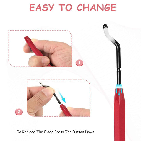 Pro Grade Reaming Pen For Replacement With Heat Treated Blades and Black Oxide All Metal Design, blade replacement demonstration