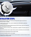 Installation guide for Rear AC Heater Blower Motor With Fan Fits 2006 2020 Dodge Grand Caravan Chrysler Town And Country Pacifica Ford Expedition Jeep Commander Lincoln Navigator VW Routan Ram C V Replacement 700234