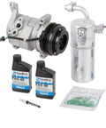 Rear AC Repair Kit With New Compressor And Clutch Drier Desiccant Expansion Device And O Ring Seal Kit For Chevy Tahoe Suburban Avalanche GMC Yukon Cadillac Escalade 2003 2004 2005 Plug And Play Ready