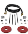 1000 Series Rear Air Spring Kit For Open Coil Suspension Adjustable Ride Height Easy Install No Drilling Replaces OEM Front Air Springs Improves Comfort And Load Handling For A Smoother Customizable Ride with springs, hoses, and hardware