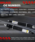 2pc Rear Air Suspension Shock Absorber Strut Kit For GMC Yukon And Yukon XL Suburban Tahoe Escalade And Escalade ESV 2015-2020