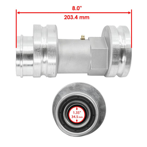 Rear Axle Bearing Housing Carrier Hub For Polaris ATVs And Quad Bikes Replacement Part Caltric Compatible, side view and dimensions