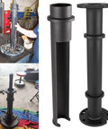 Rear Axle Bearing Puller Tool Fits Land Cruiser 4Runner Tacoma Tundra Sequoia FJ Cruiser And Lexus GX Models For Hard To Reach Rear Bearing Jobs Built For Heavy Duty Pro Grade DIY Auto Maintenance, shown disassembled and in use on rear axles