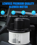 Rear AC Heater Blower Motor With Fan Fits 2006 2020 Dodge Grand Caravan Chrysler Town And Country Pacifica Ford Expedition Jeep Commander Lincoln Navigator VW Routan Ram C V Replacement 700234 shown inside vehicle interior