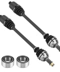 Two Pair Rear CV Axle Bearing Assembly Kit For Polaris General 1000 And RZR Series Including S 900 S 1000 S4 1000 EPS Trail S 900 Trail S 1000 EPS 2015 2022 With Wheel Bearings And Axle Shafts