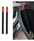 Rear Door Open Rope Kit For L3 Y Series Cars 2021 2022 2023 2024 Extended Manual Door Release Puller in red and black suede.