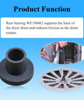 Image showing Rear Drum Bearing Sleeve And Retainer O Ring Kit For GE Hotpoint Whirlpool Kenmore Dryers 2 Pack Dryer Repair Kit Replacement Parts WE1M462 WE1M461 AP2621911 877502 AH266777 EA266777 PS266777 B00A8O047W components including sleeve, O-ring, and dryer installation.