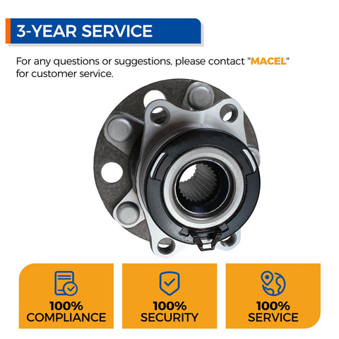 Direct-fit Rear Wheel Bearing And Hub Assembly 512333 top view