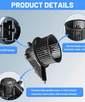 Rear Side HVAC Blower Motor for Chevy Tahoe 2007 to 2020 Traverse 2009 to 2023 GMC Acadia 2007 to 2023 Yukon 2007 to 2020