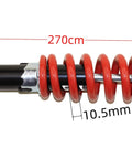 Rear Shock Absorber 270 Millimeter Center To Center Mounting For Quad ATV Dirt Bike Pit Bike Go Kart Buggy 980 Pound Load