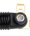 Side view of Beefy Coil Spring Rear Shock Absorber for Mountain Bike 150x30mm, showing 6061 aluminum body with chromed shaft.