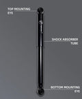 Rear Shock Absorbers Pair For Chevy Silverado 1500 And GMC Sierra 1500 Classic 1999 To 2007 AWD And 4WD Excludes Z71 And Electronic Suspension Left And Right Included - visible shock absorber tube with top and bottom mounting eyes