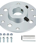 Rear Steel Sprocket Drum Brake Hub With One Inch Bore And One Quarter Inch Keyway Plus Hardware Kit For Predator 212cc And 196cc