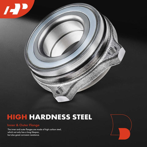 Beefy Rear Wheel Bearing Replacement For Mercedes-Benz 2003-2019 Fits C230 C250 C300 C350 And E350 E400 E550 Plus SL500 SL550 SL600 SLC300 SLK250 SLK300 SLK350 Premium OEM-Quality Hub Bearing For Smooth, Quiet Ride And Easy Install, shown front view