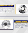 Rear Wheel Bearing Hub Assembly 512310 Fits 1992 To 2001 Lexus ES300 1999 To 2003 RX300 1995 To 2004 Toyota Avalon 5 Lug With ABS