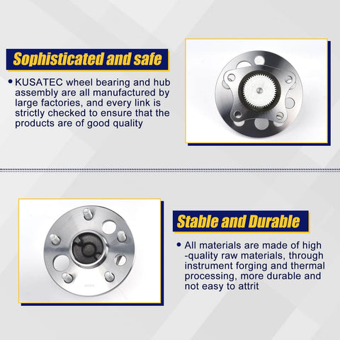 Rear Wheel Bearing Hub Assembly 512310 Fits 1992 To 2001 Lexus ES300 1999 To 2003 RX300 1995 To 2004 Toyota Avalon 5 Lug With ABS