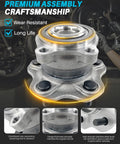 2 Pcs 512388 Rear Wheel Bearing Hub Assembly Compatible With Nissan Altima 2007-2018, robust metal design for durability.