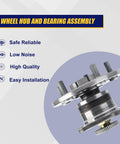 Rear Wheel Bearing Hub Assembly 512310 Fits 1992 To 2001 Lexus ES300 1999 To 2003 RX300 1995 To 2004 Toyota Avalon 5 Lug ABS