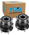 Rear Left And Right Wheel Bearing And Hub Assembly Set Two Piece For 2010 2014 Subaru Outback 2010 2014 Legacy in front of box