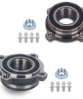 Rear Wheel Bearing And Hub Assembly Set Of 2 for BMW X5 2000-2006 and 5 Series 2004-2012 Models, with bolts and nuts