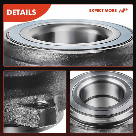 Close-up of 2x Rear Wheel Bearing And Hub Assembly For Mercedes Benz E Class CLS S Class 2003 2020 showing metal texture