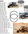 Rear Wheel Bearing Kit For Can Am Outlander 330 400 500 650 800 1000 Renegade Commander Maverick Trail Sport 800 1000 Replacement For 293350040 293370019 Heavy Duty Wheel Hub Bearings For Off Road Adventures And Rough Terrain with detailed fitment list and product images.