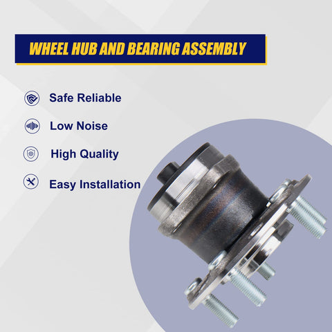 Rear Wheel Bearing Hub Assembly With ABS 5 Lug Replacement Fits Chrysler 200 2011 2014 Sebring 2007 2010 Avenger 2008 2014
