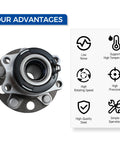 Rear Wheel Bearing And Hub Assembly 512333 For 2007 2017 Jeep Compass 2007 2017 Patriot And 2007 2008 Dodge Caliber with features