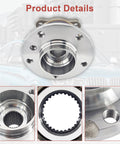 Two Pack Rear Wheel Hub Bearing Assembly For BMW X3 2011 2017 And X4 2015 2018 Replacement 33406787015 33406867815 BR930847 500027H OE Part Fitment Direct Replacement close-up front and side view