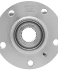 Front view of a Rear Wheel Hub Bearing Assembly One Pack For BMW X3 And X4 2011 To 2017 2015 To 2018 Premium Pre Pressed Replacement.