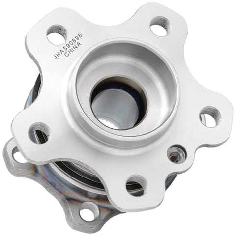 Front view of Rear Wheel Hub Bearing Assembly Fits 2020 To 2023 BMW X5 And 2020 To 2022 BMW X6 Rear Driver Or Passenger Side Replacement Unit OEM WBH1750