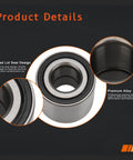 Close up of Pair Rear Wheel Hub Bearings For Nissan Versa 2012 To 2019 And Versa Note 2014 To 2019 No ABS BeefedUp HighQuality Replacement