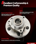 Close-up of Two Pack Rear Wheel Bearing and Hub Assembly 512644 with features for Camry, RAV4, Lexus ES, Avalon, C-HR 2018-2024.