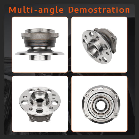Rear Wheel Hub And Bearing Assembly For Mercedes Benz E Class CLS CL CLK GLK SL C Class S Class Vehicles 2003 To 2016 Replacement OEM Quality Fits E320 E500 E55 AMG E350 CLS550 CL600 in multi-angle view