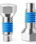 596218701 532140080 Rear Wheel Hub Bolt 7/16-14 X 1-3/8, for Husqvarna Electrolux Lawn Mowers, close-up of metal bolt design