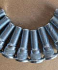 Ten-pack rear wheel studs with 1/2-20 threads, 0.668 inch knurl, and 1.75 inch length, a heavy-duty replacement for Dodge Dakota