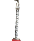 Heavy Duty Automatic Rebar Wire Twister Tool With Galvanized Steel Construction and Red Rubber Handle Close-up