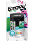 Recharge Pro NiMH AA Battery Charger With 4 Batteries 3 Hour Charge in retail packaging