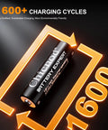 Rechargeable AA And AAA Lithium Batteries 1600+ Charging Cycles Close-up