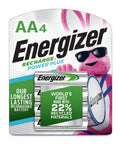 Packaging of AA4 Energizer Rechargeable Power Plus Batteries