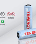 Rechargeable NiMH AA And AAA Batteries Kit 12 AA 2500mAh 12 AAA 1000mAh with Tenergy branding