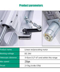 Reciprocating Linear Actuator With Adjustable Telescopic Rocker Arm Heavy Duty Gear Motor DC 24V Speed Controller, product specs view