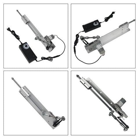 Reciprocating Linear Actuator With Adjustable Telescopic Rocker Arm Heavy Duty Gear Motor DC 24V Speed Controller And Regulation Adapter